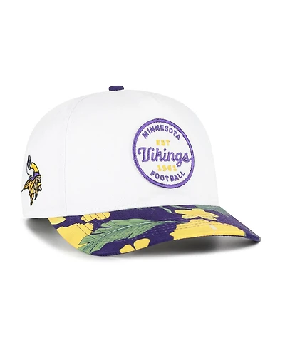 '47 Brand Men's White/Purple Minnesota Vikings Beach Side Hitch Adjustable Hat