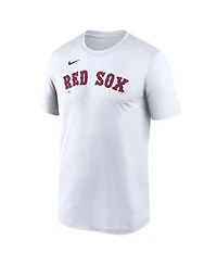 Nike Men's White Boston Red Sox New Legend Wordmark Dri-fit T-Shirt