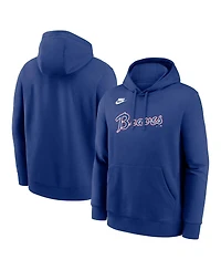 Nike Men's Royal Atlanta Braves Cooperstown Collection Wordmark Club Hoodie