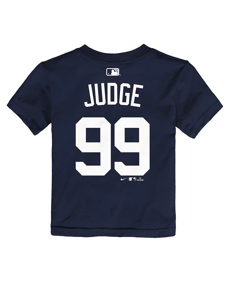 Nike Baby Boys and Girls Aaron Judge Navy New York Yankees Name & Number T-Shirt