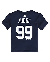 Nike Baby Boys and Girls Aaron Judge Navy New York Yankees Name & Number T-Shirt