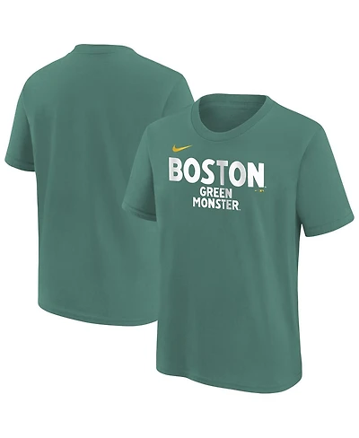Nike Big Boys and Girls Green Boston Red Sox City Connect Wordmark T-Shirt