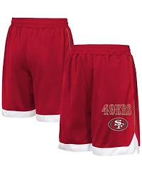 Outerstuff Big Boys and Girls Scarlet San Francisco 49ers All Star Mesh Shorts