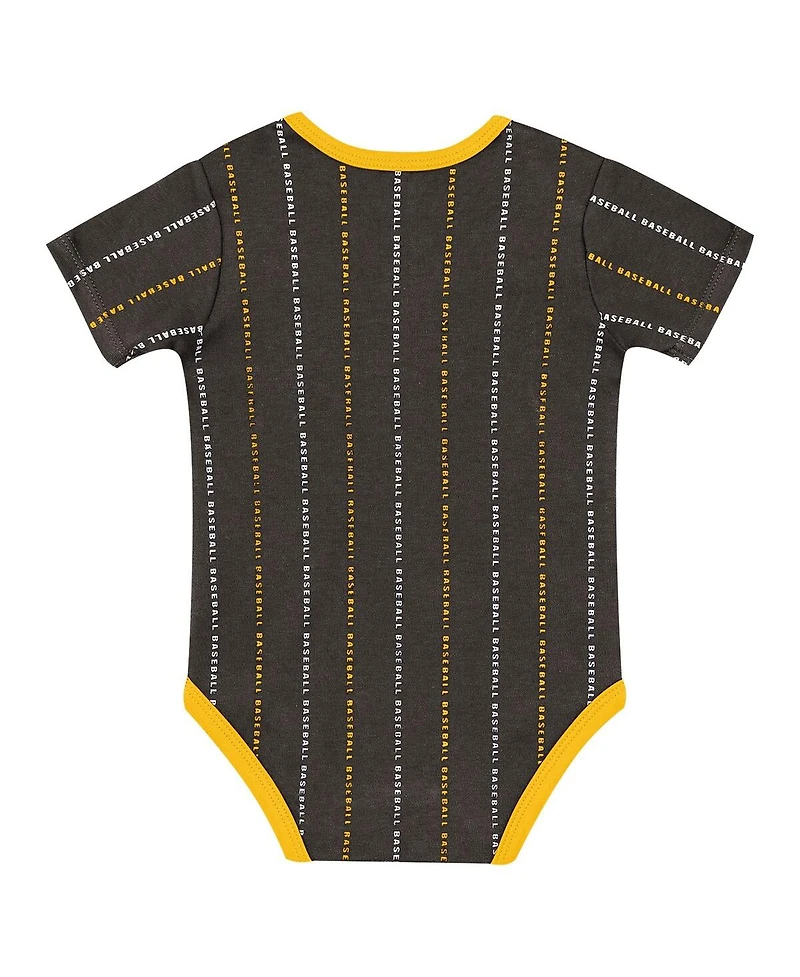 Outerstuff Baby Boys and Girls 2-Piece White/Brown San Diego Padres Lead Run Diaper Cover Bodysuit Shorts Set