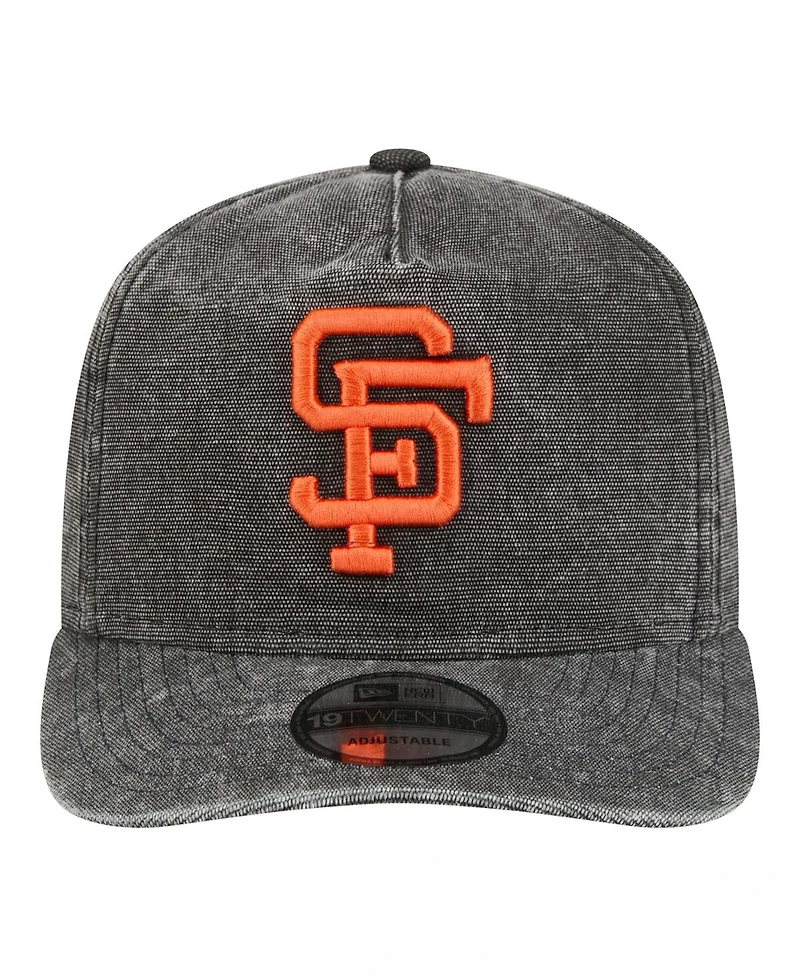 New Era Men's Black San Francisco Giants Throwback Denim Classic 19TWENTY Adjustable Hat