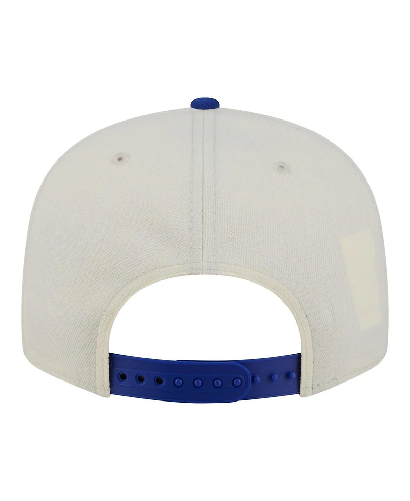 New Era Men's White New York Knicks Injection Localized 9FIFTY Snapback Hat