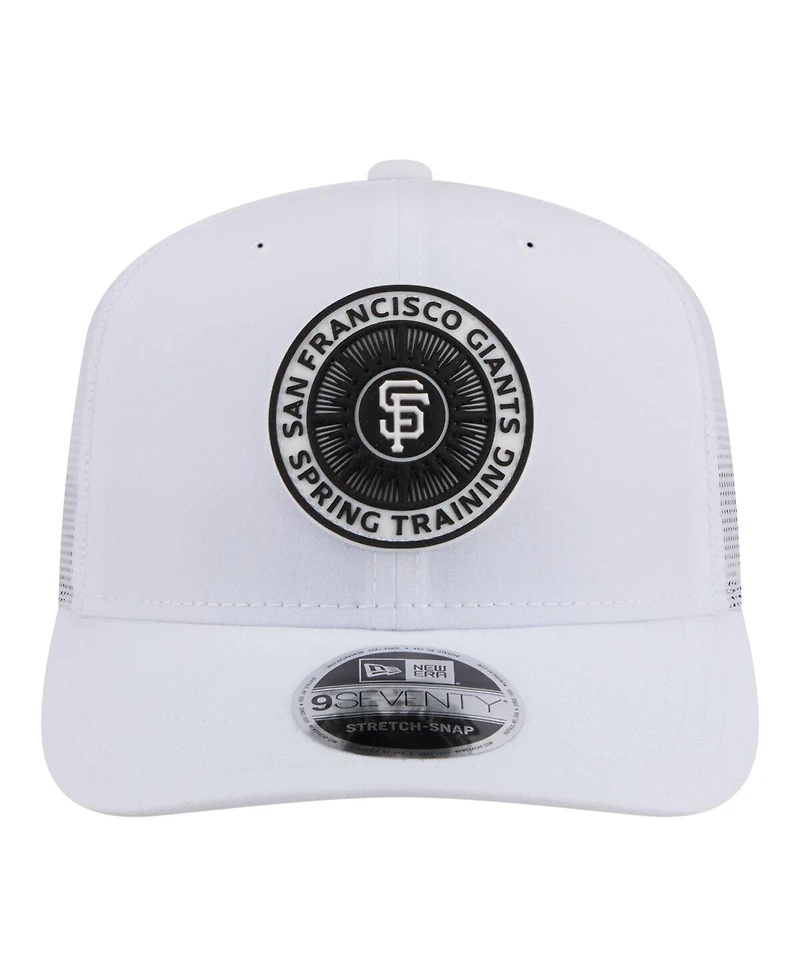 New Era Men's White San Francisco Giants 2026 Spring Training Fan Pack 9SEVENTY Adjustable Trucker Hat