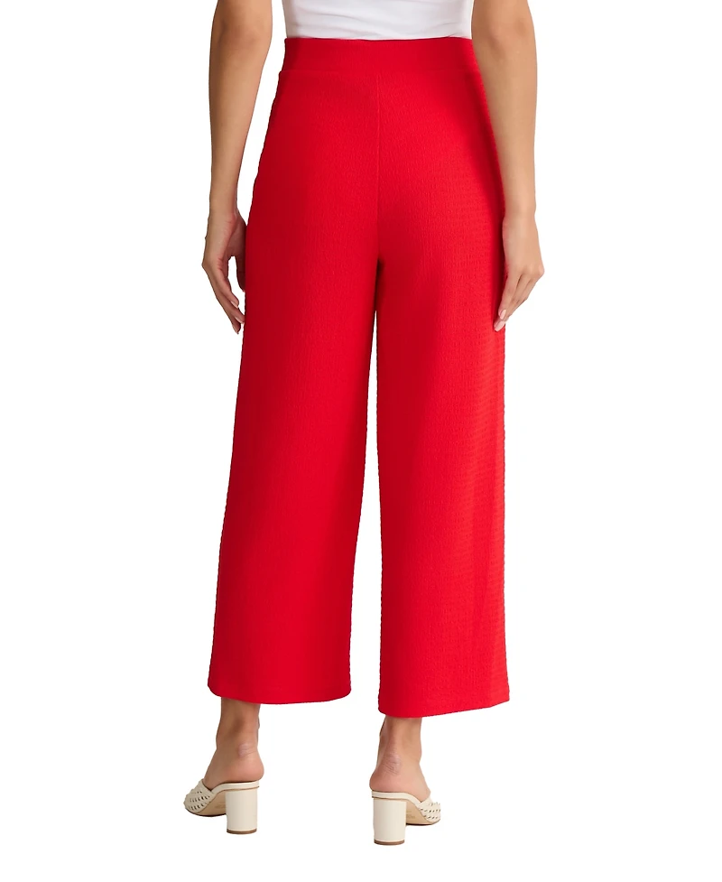 Jones New York Petite Pull-On Wide-Leg Pants