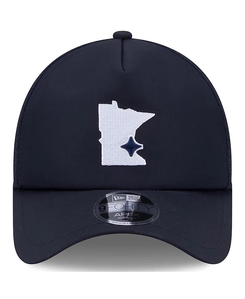 New Era Men's Navy Minnesota Twins 2026 Batting Practice Alternate Apex 9FORTY Adjustable Hat