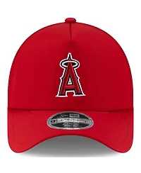 New Era Men's Red Los Angeles Angels 2026 Batting Practice Apex 9FORTY Adjustable Trucker Hat