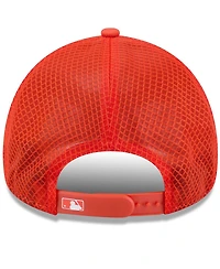 New Era Men's Orange Baltimore Orioles 2026 Batting Practice Apex 9FORTY Adjustable Trucker Hat