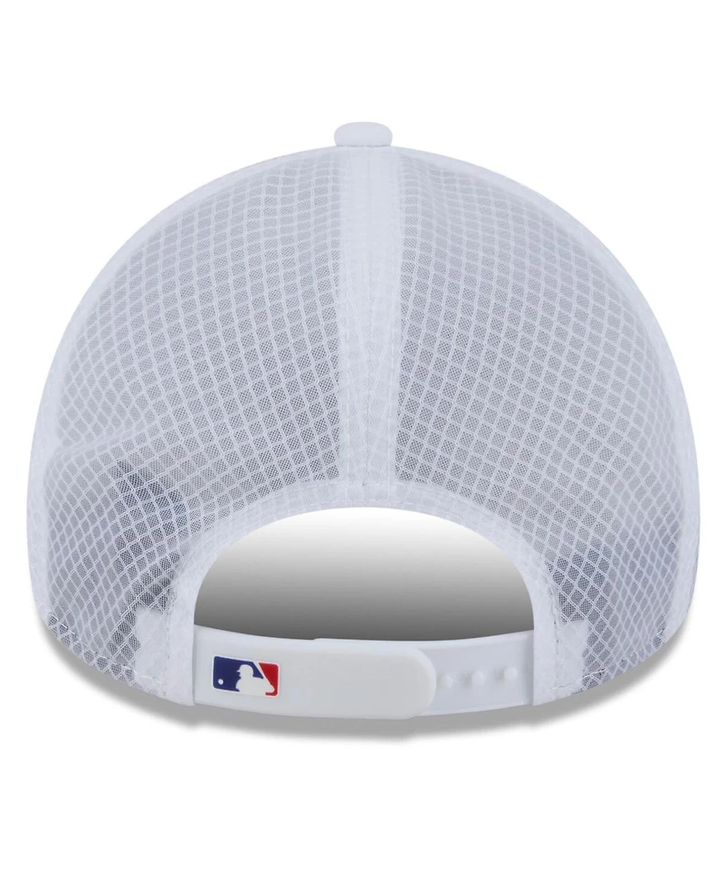 New Era Men's White Philadelphia Phillies 2026 Batting Practice Apex 9FORTY Adjustable Trucker Hat