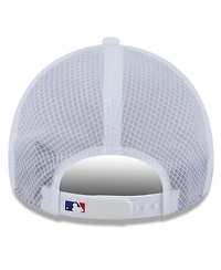 New Era Men's White Philadelphia Phillies 2026 Batting Practice Apex 9FORTY Adjustable Trucker Hat