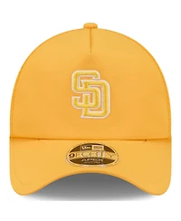 New Era Men's Gold San Diego Padres 2026 Batting Practice Apex 9FORTY Adjustable Trucker Hat