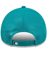 New Era Men's Teal Seattle Mariners 2026 Batting Practice Apex 9FORTY Adjustable Trucker Hat