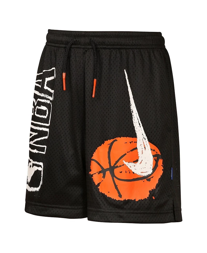 Nike Big Boys and Girls Black Nba Team 31 Baller Club Premium Dri-fit Shorts