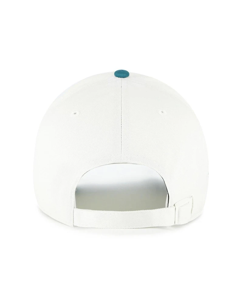 '47 Brand Men's White/Teal Washington Nationals Contemporary Tonal Clean Up Adjustable Hat