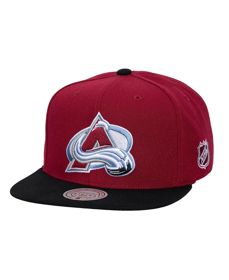 Mitchell & Ness Men's Burgundy Colorado Avalanche Legendary Away Snapback Hat