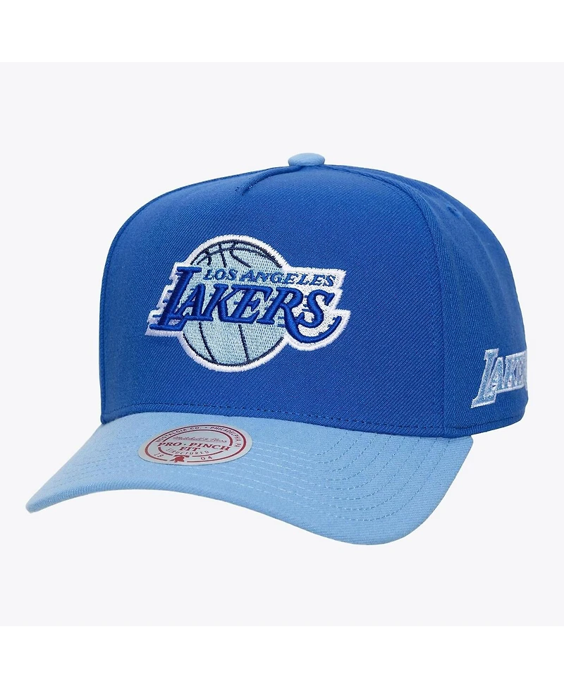 Mitchell & Ness Men's Blue Los Angeles Lakers Legendary Home Pro Pinch Snapback Hat