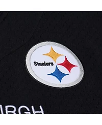 Mitchell & Ness Men's Black Pittsburgh Steelers Head Coach Mesh Full-Button Fashion Jersey