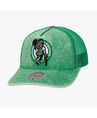 Mitchell & Ness Men's Kelly Green Boston Celtics Gameday Snow Wash Adjustable Trucker Hat