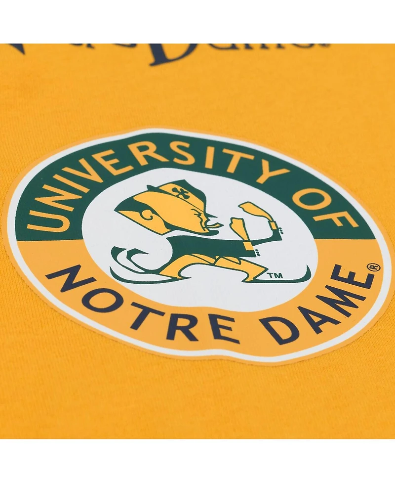 Mitchell & Ness Men's Gold Notre Dame Fighting Irish Double Clutch Premium T-Shirt