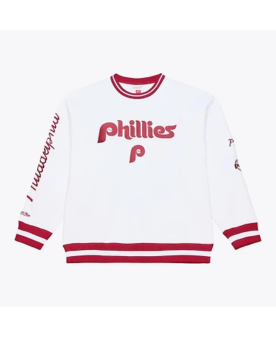 Mitchell & Ness Men's White Philadelphia Phillies Arctic Fleece Sweatshirt