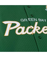 Mitchell & Ness Men's Green Bay Packers Head Coach Mesh Full-Button Fashion Jersey