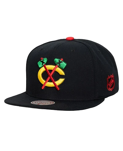 Mitchell & Ness Men's Black Chicago Blackhawks Legendary Away Snapback Hat