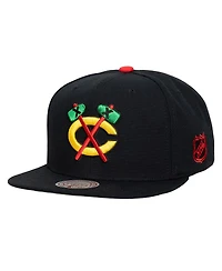 Mitchell & Ness Men's Black Chicago Blackhawks Legendary Away Snapback Hat