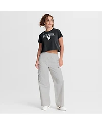 Nike Women's Black New York Yankees Mod Cropped T-Shirt