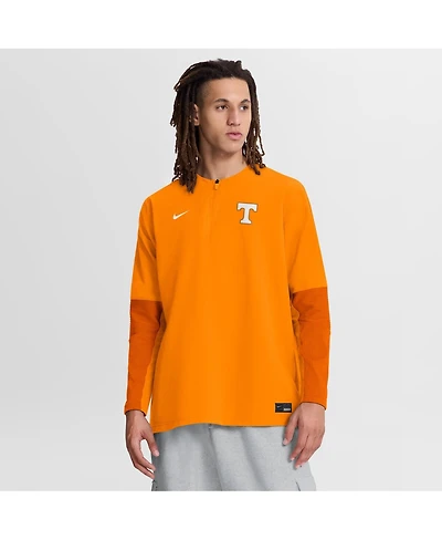 Nike Men's Tennessee Orange Volunteers Dugout Dri-fit Quarter-Zip Long Sleeve Windshirt