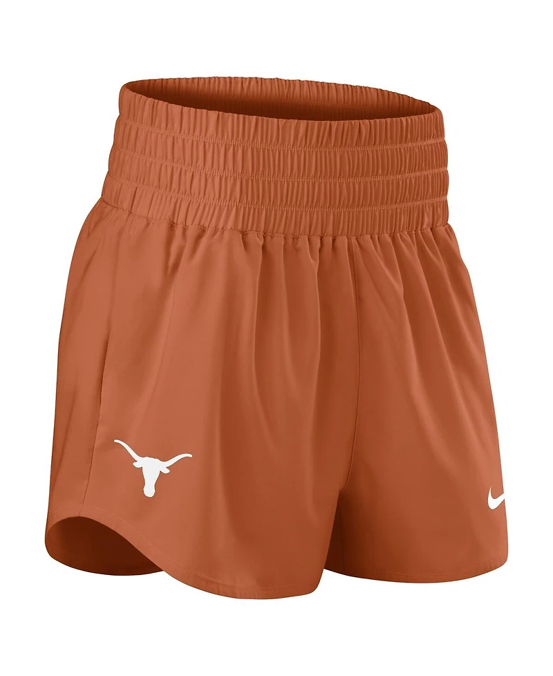 Nike Women's Texas Orange Longhorns Performance One Dri-fit High-Rise Shorts