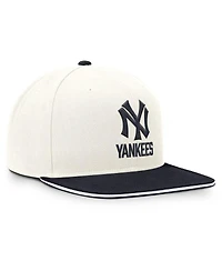 Nike Men's Cream/Navy New York Yankees Cooperstown Pro Dri-fit Snapback Hat