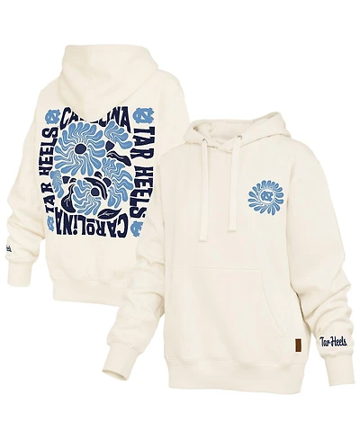 Pressbox Women's Cream North Carolina Tar Heels Elena Janise Hoodie