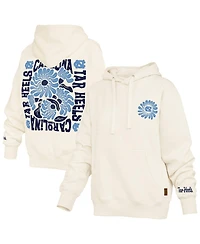 Pressbox Women's Cream North Carolina Tar Heels Elena Janise Hoodie