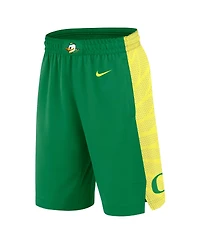 Nike Men's Green Oregon Ducks Road Replica Basketball Shorts