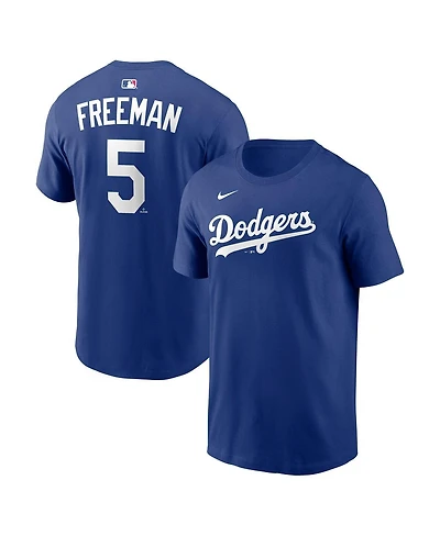 Nike Men's Freddie Freeman Royal Los Angeles Dodgers Home Name Number T-Shirt
