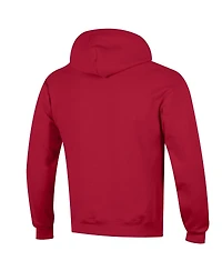 Champion Men's Scarlet Utah Utes Arched Logo Fleece Pullover Hoodie