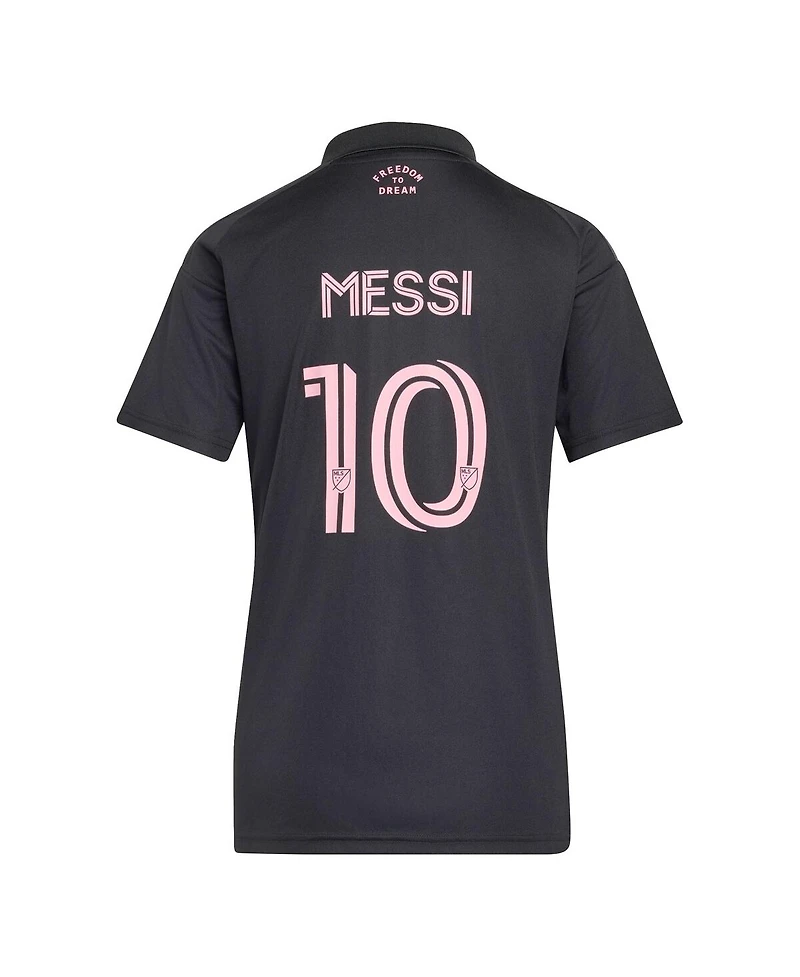 Adidas Women's Lionel Messi Black Inter Miami Cf 2026 Presagio Replica Jersey