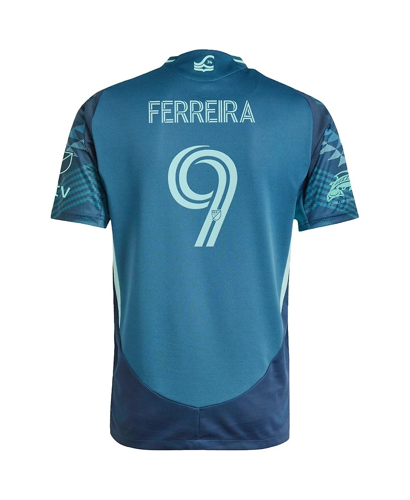 Adidas Men's Jesus Ferreira Blue Seattle Sounders Fc 2025 The Salish Sea Kit Authentic Player Jersey