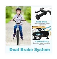 18 Inch Kids Bike for 4-8 Years Old Children Bicycle with Training Wheels