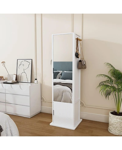 Rainsken 360° Rotating Jewelry Storage Cabinet