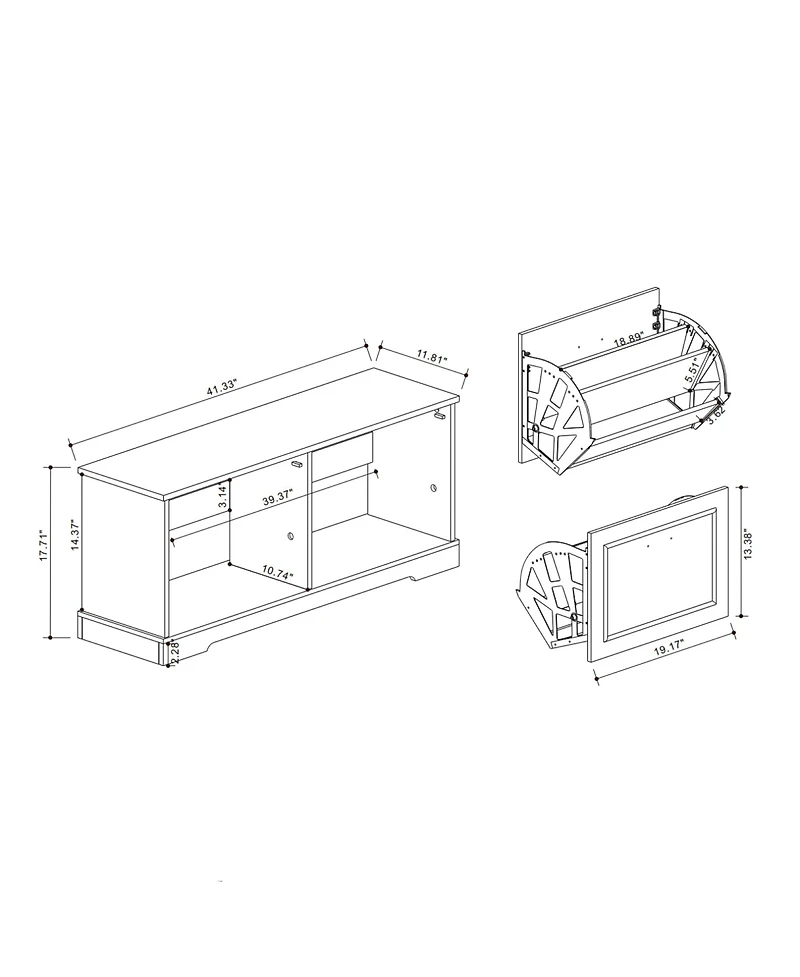 Rainsken Shoe Storage Bench