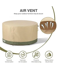 Aoodor Heavy Duty Outdoor Furniture Set Cover, 600D Waterproof Oxford Patio Sectional Set Cover Covers with Air Vents for Patio General Purpose Table