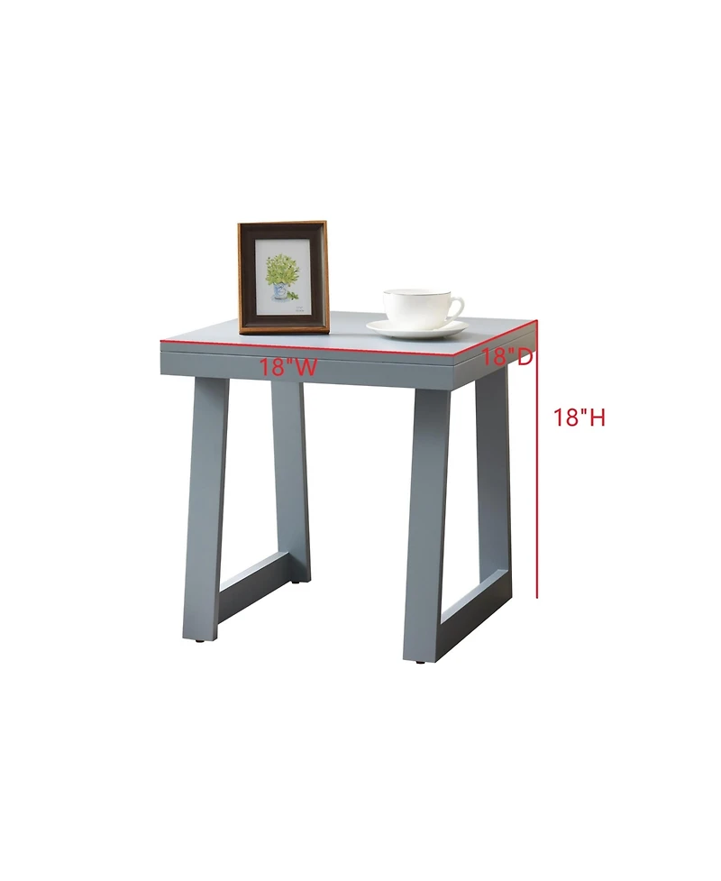 Kings Brand Furniture Charlie Side Table, End Table for Living Room, Nightstand Bedroom, Couch