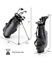Hongge Men s Profile Complete Golf Club Package Set Includes Pieces