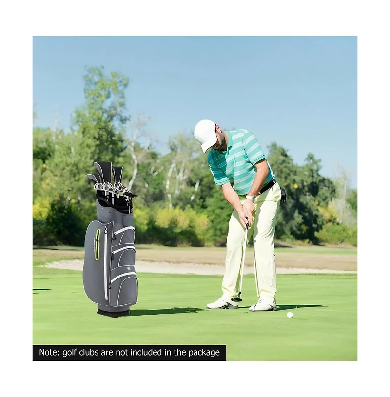 Hongge Lightweight Golf Cart Bag with Way Top Dividers