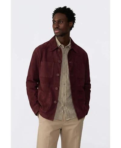 Furniq Uk Men's Suede Jacket