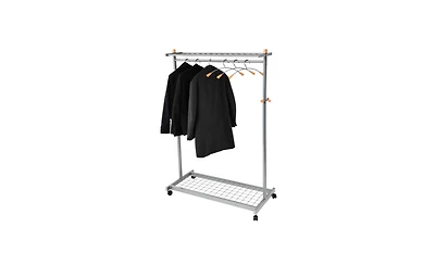 Alba Lux Mobile Garment Rack with 6 Hangers